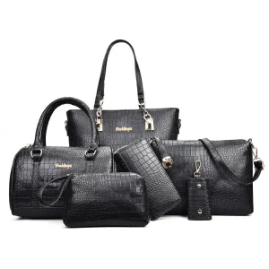 TB0060 - Set ženskih torbi 6 u 1 - BLACK