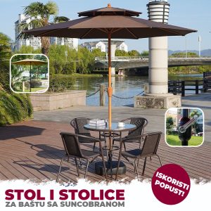 GD0031 - Set za baštu - tenda sto i stolice