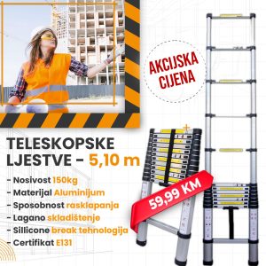 AM0013 - Prenosive ljestve - 5,1M -ljestve,mobilne