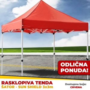 GD0059, GD0060, GD0061 - Tenda 3X3 CRVENA, PLAVA, ZELENA