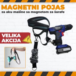 AM0023 - Remen sa magnetom za eksere i šarafe ,magnetni remen,kaiš