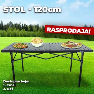 GD0017 - Stol na rasklapanje - CRNI i SMEĐI