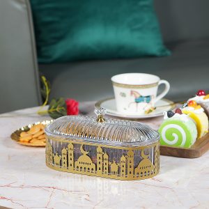 BA0218 - Plastična dekorativna zdjela sa poklopcem
